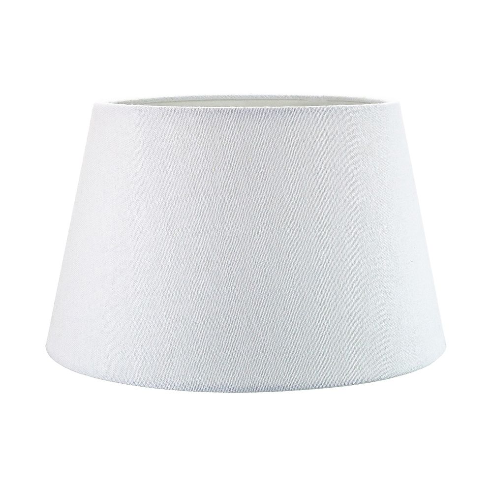 Traditional 12 Inch White Linen Fabric Drum Table/Pendant Lampshade 60w ...