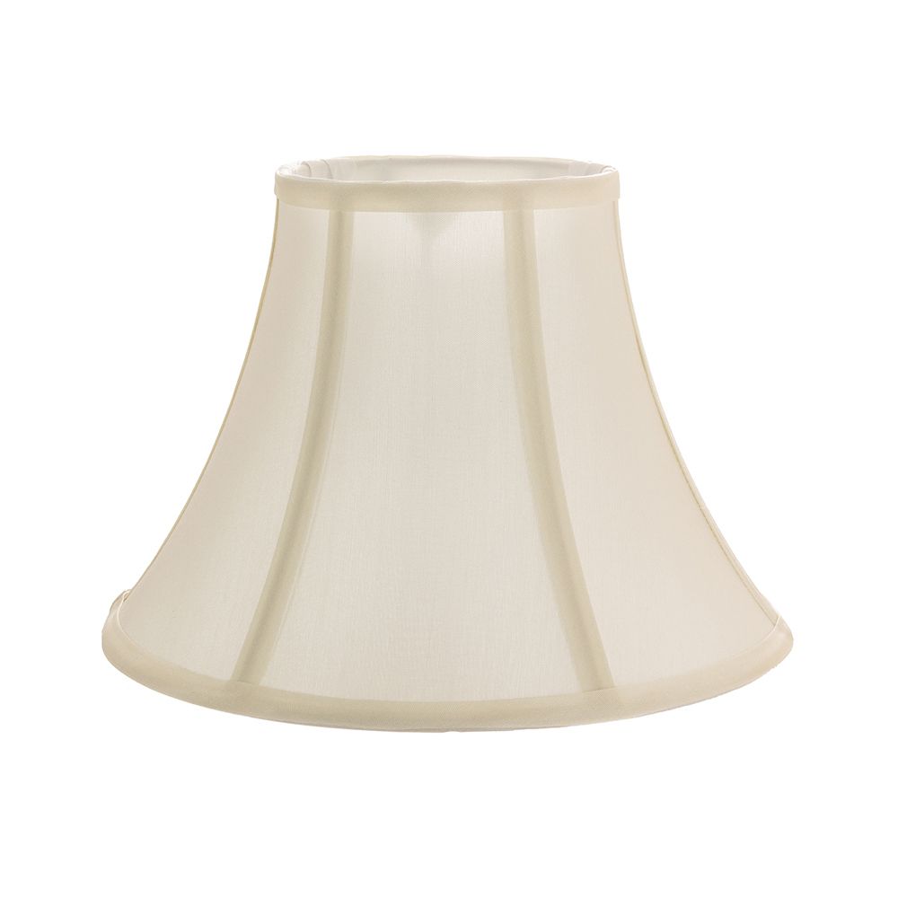 Traditional Empire Shaped 10 Inch Lamp Shade In Rich Silky Cream Cotton Fabric
