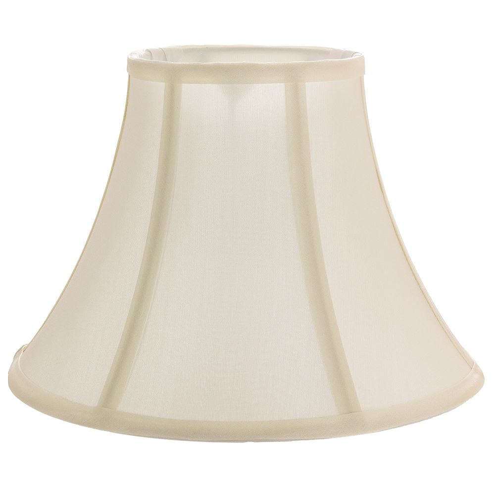 Traditional Empire Shaped 14 Inch Lamp Shade in Rich Silky Cream Cotton Fabric Happy Homewares