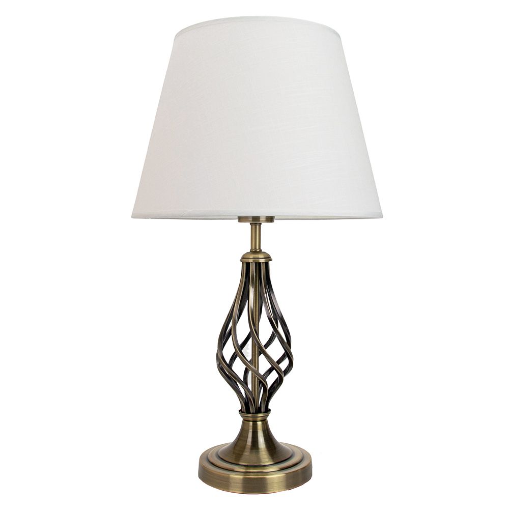 Traditional Antique Brass Table Lamp Traditional Table Lamps Barley Twist