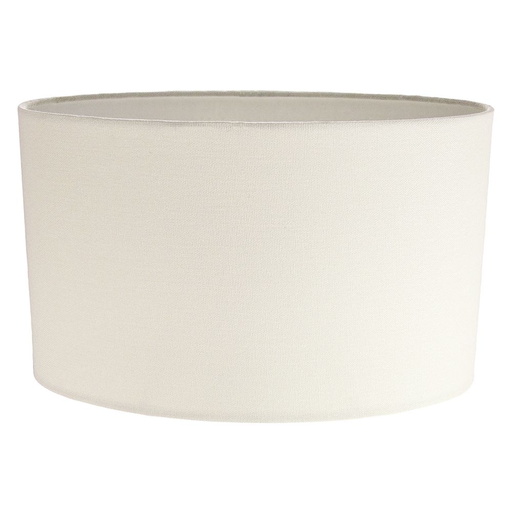 Contemporary and Stylish Soft Cream Linen Fabric Oval Lamp Shade - 30cm ...