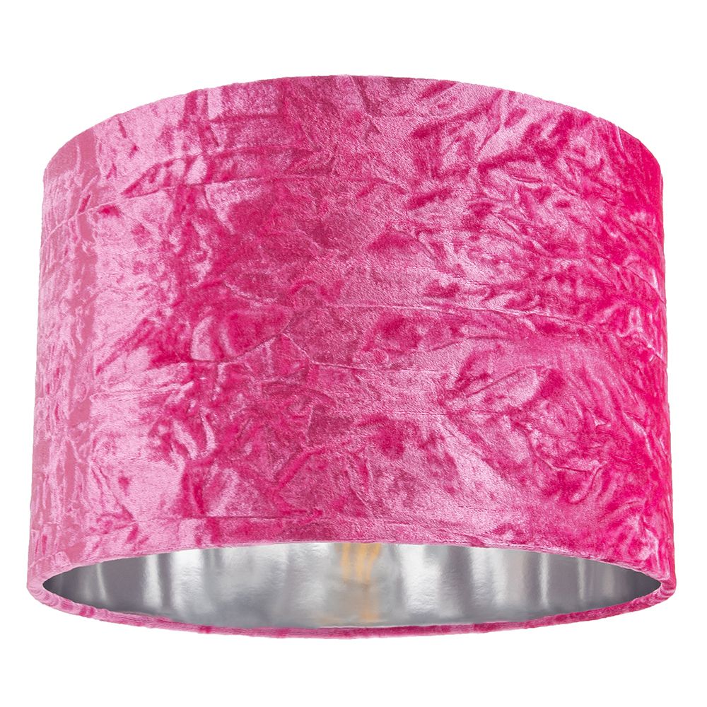 pink crushed velvet lamps