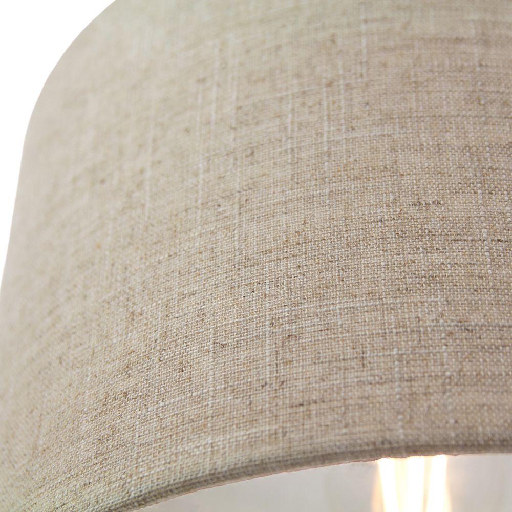 Contemporary and Stylish Natural Linen 12" Lamp Shade in Oatmeal 30cm