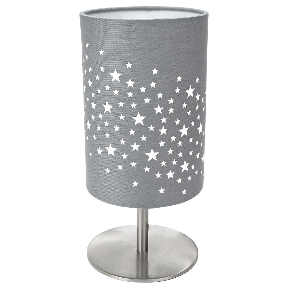 Beautiful Stars Decorated Children/Kids Soft Grey Cotton Bedside Table
