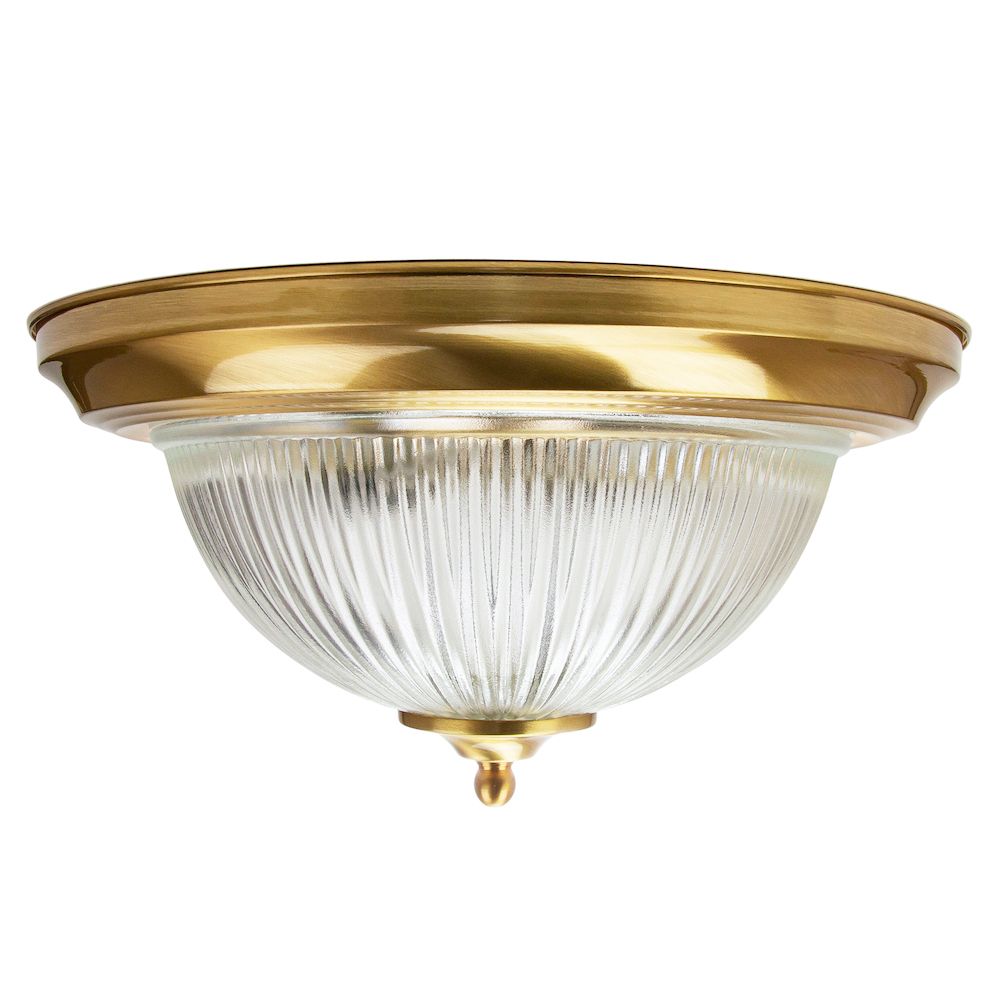 Traditional Brushed Satin Brass IP44 Bathroom Ceiling ...