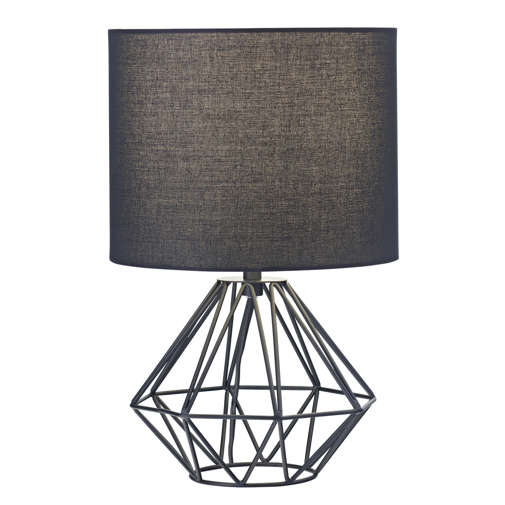 black geometric lamp