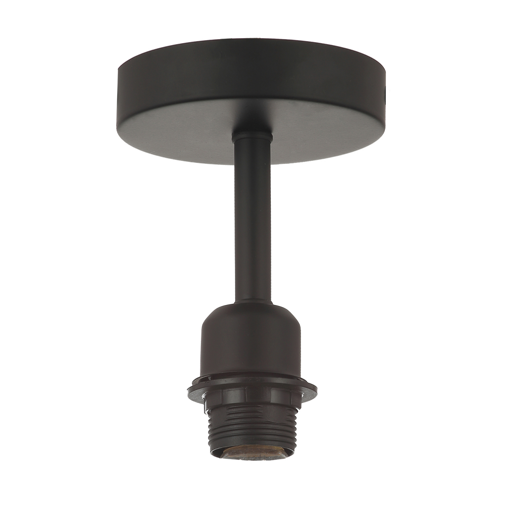 Traditional Matt Black Ceiling Light Fitting for Industrial Style Light