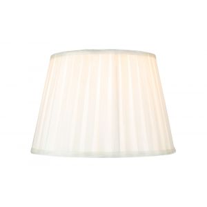 Traditional Classic Cream Faux Silk Pleated Inner Lined Lamp Shade - 10"