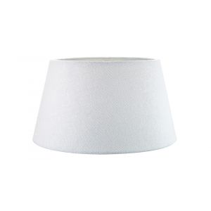 Traditional 8 Inch White Linen Fabric Drum Table/Pendant Lamp Shade 40w Maximum