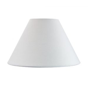 Traditional 12" White Cotton Coolie Lampshade Suitable for Table Lamp or Pendant