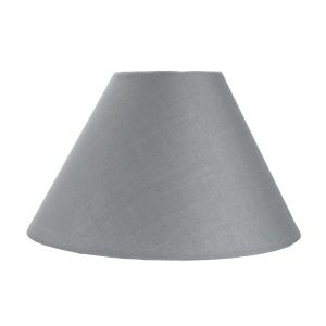Traditional 12" Grey Cotton Coolie Lampshade Suitable for Table Lamp or Pendant