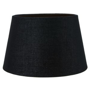 Traditional 14 Inch Black Linen Fabric Drum Table/Pendant Lampshade 60w Maximum