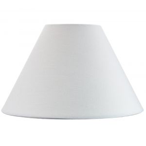 Traditional 14" White Cotton Coolie Lampshade Suitable for Table Lamp or Pendant