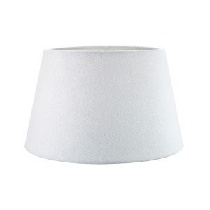 Classic 10 Inch White Linen Fabric Drum Table/Pendant Lamp Shade 60w Maximum