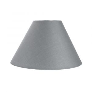 Traditional 10" Grey Cotton Coolie Lampshade Suitable for Table Lamp or Pendant