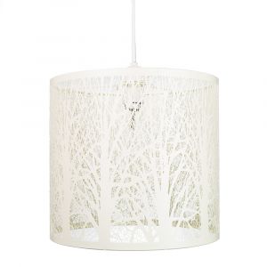 Unique and Beautiful Soft Cream Metal Forest Design Ceiling Pendant Shade