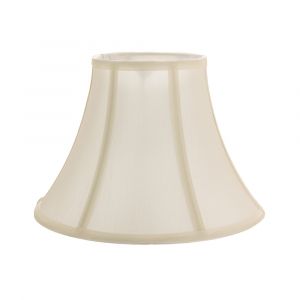 Traditional Empire Shaped 10 Inch Lamp Shade in Rich Silky Cream Cotton Fabric