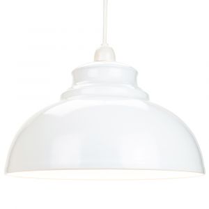 Industrial and Modern Galley Design White Metal Ceiling Pendant Light Shade