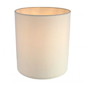 Contemporary and Elegant Soft Cream Linen Fabric 18cm High Cylinder Lamp Shade