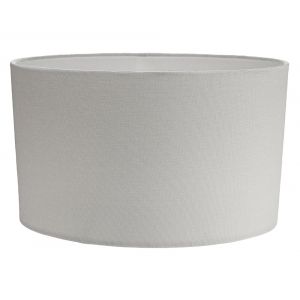 Contemporary and Stylish Dove Grey Linen Fabric Oval Lamp Shade - 30cm Width