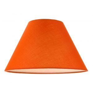 12" Vibrant Oange Cotton Coolie Lampshade Suitable for Table Lamp or Pendant