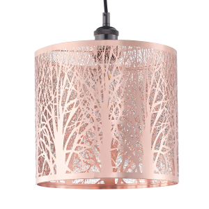 Unique and Beautiful Polished Copper Metal Forest Design Ceiling Pendant Shade