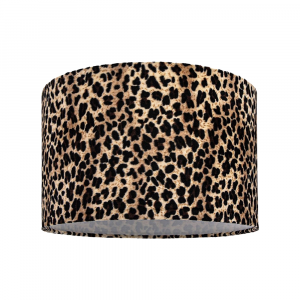 Modern and Distinctive Leopard Print Table/Pendant Lamp Shade in Soft Velvet