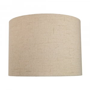 Contemporary and Sleek Taupe Textured 10" Linen Fabric Drum Lamp Shade 60w Max