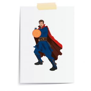 Doctor Strange Inspired Benedict Cumberbatch Wall Art Print | A4 Print Only