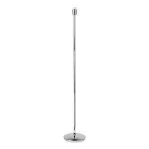 Contemporary and Sleek Polished Chrome Metal Floor Lamp Base with Inline Switch
