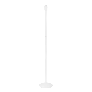 Contemporary and Sleek Matt White Metal Floor Lamp Base with Inline Switch