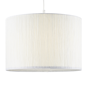 Contemporary and Sleek Pendant Lighting Shade Crafted from Wrinkled White Paper