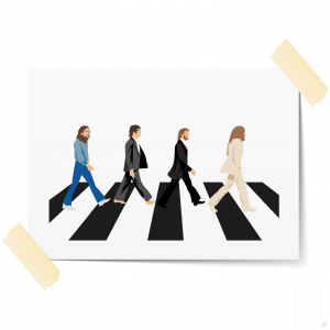 The Beatles Abbey Road Inspired Print | Music Icon Wall Art | A3 Print Only