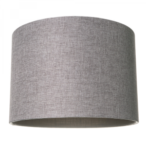 Contemporary and Sleek ash Grey Linen 16" Lamp Shade with Cotton Inner Lining