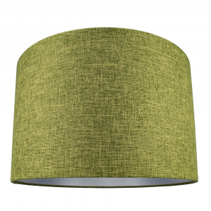 Contemporary and Sleek Olive Sage Linen 16" Lamp Shade with Cotton Inner Lining