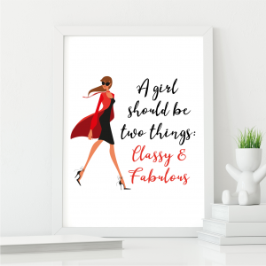 Expectation of a Woman Wall Art Print | Art Gift for Her | A3 with White Frame