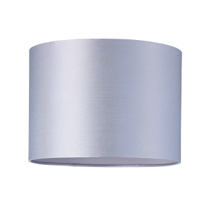 Modern 100% Silk Fabric Soft Grey Drum Lamp Shade with Inner Matching Fabric