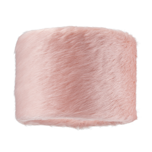 Modern Pink Soft and Brushable Faux Fur 10" Lamp Shade with Cotton Fabric Inner