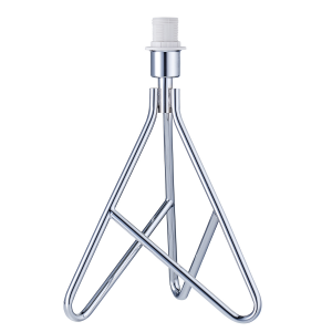 Contemporary Tripod Style Polished Chrome Plated Table Lamp with Inline Switch