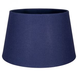 Traditional 30cm Midnight Blue Linen Fabric Drum Table/Pendant Shade 60w Maximum