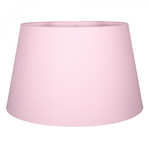 Traditional 30cm Soft Pink Linen Fabric Drum Table/Pendant Shade 60w Maximum