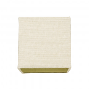 Contemporary and Sleek Cream Linen Fabric Small Square Lamp Shade 40w Maximum