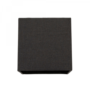 Contemporary and Sleek Black Linen Fabric Small Square Lamp Shade 60w Maximum
