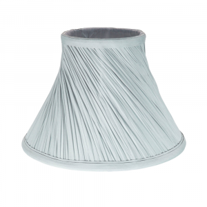 Traditional Swirl Designed 10" Empire Lamp Shade in Silky Grey Cotton Fabric