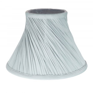 Traditional Swirl Designed 12" Empire Lamp Shade in Silky Grey Cotton Fabric