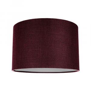 Contemporary and Sleek Purple Plain Linen Fabric 10" Drum Lamp Shade 60w Maximum