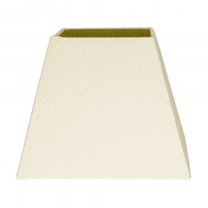 Contemporary and Sleek Cream Linen Fabric Empire Square Lamp Shade 60w Maximum