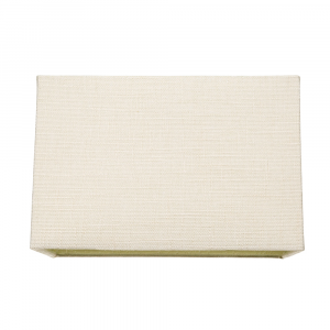 Contemporary and Sleek Cream Linen Fabric Rectangular Lamp Shade 60w Maximum