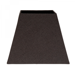 Contemporary and Sleek Black Linen Fabric Empire Square Lamp Shade 60w Maximum