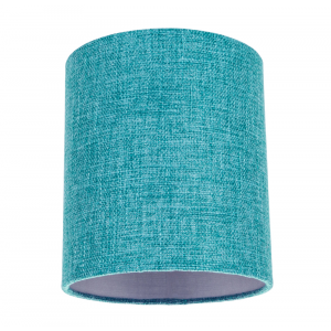 Contemporary and Sleek Teal Linen Fabric 6" Cylindrical Lamp Shade 60w Maximum
